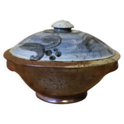 Pot couvert en grès émaillé Atelier Christine Pedley et Steen Kepp La Borne