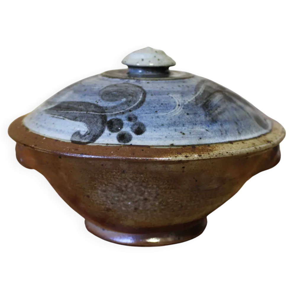 Pot couvert en grès émaillé Atelier Christine Pedley et Steen Kepp La Borne