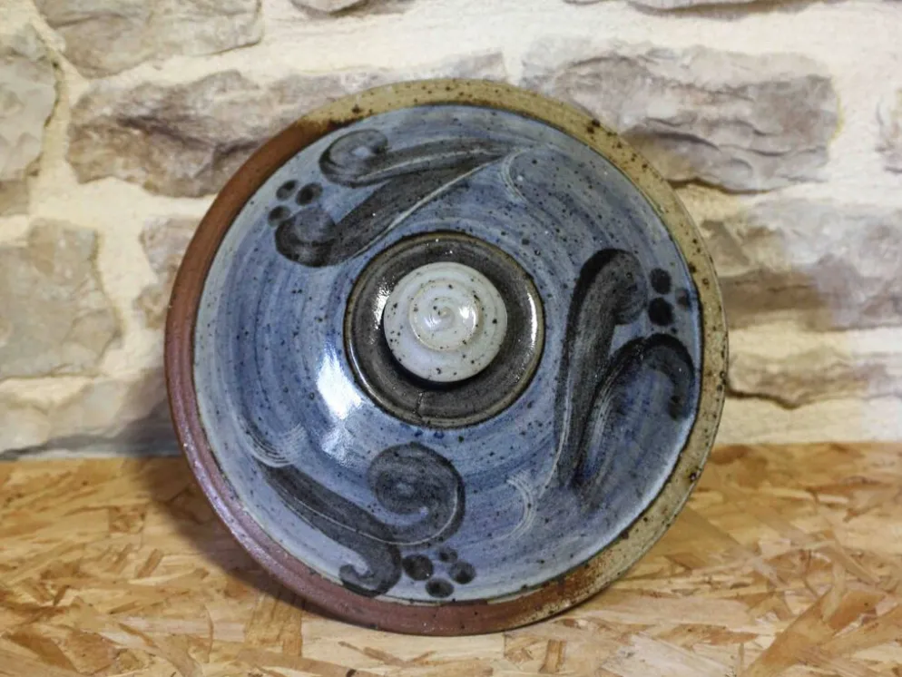 Pot couvert en grès émaillé Atelier Christine Pedley et Steen Kepp La Borne