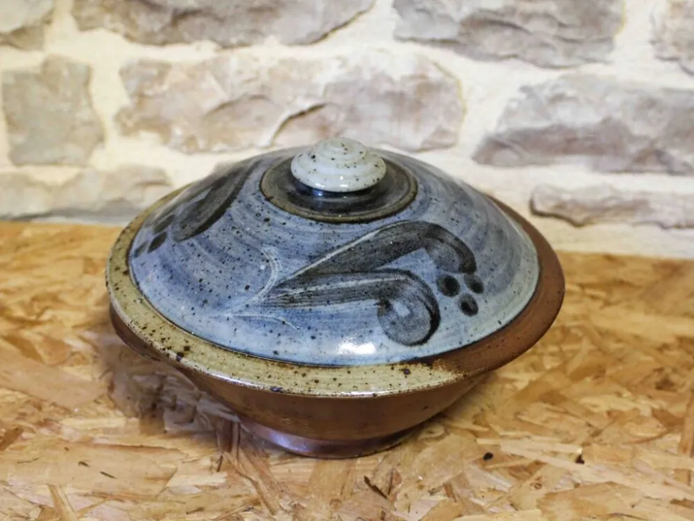 Pot couvert en grès émaillé Atelier Christine Pedley et Steen Kepp La Borne