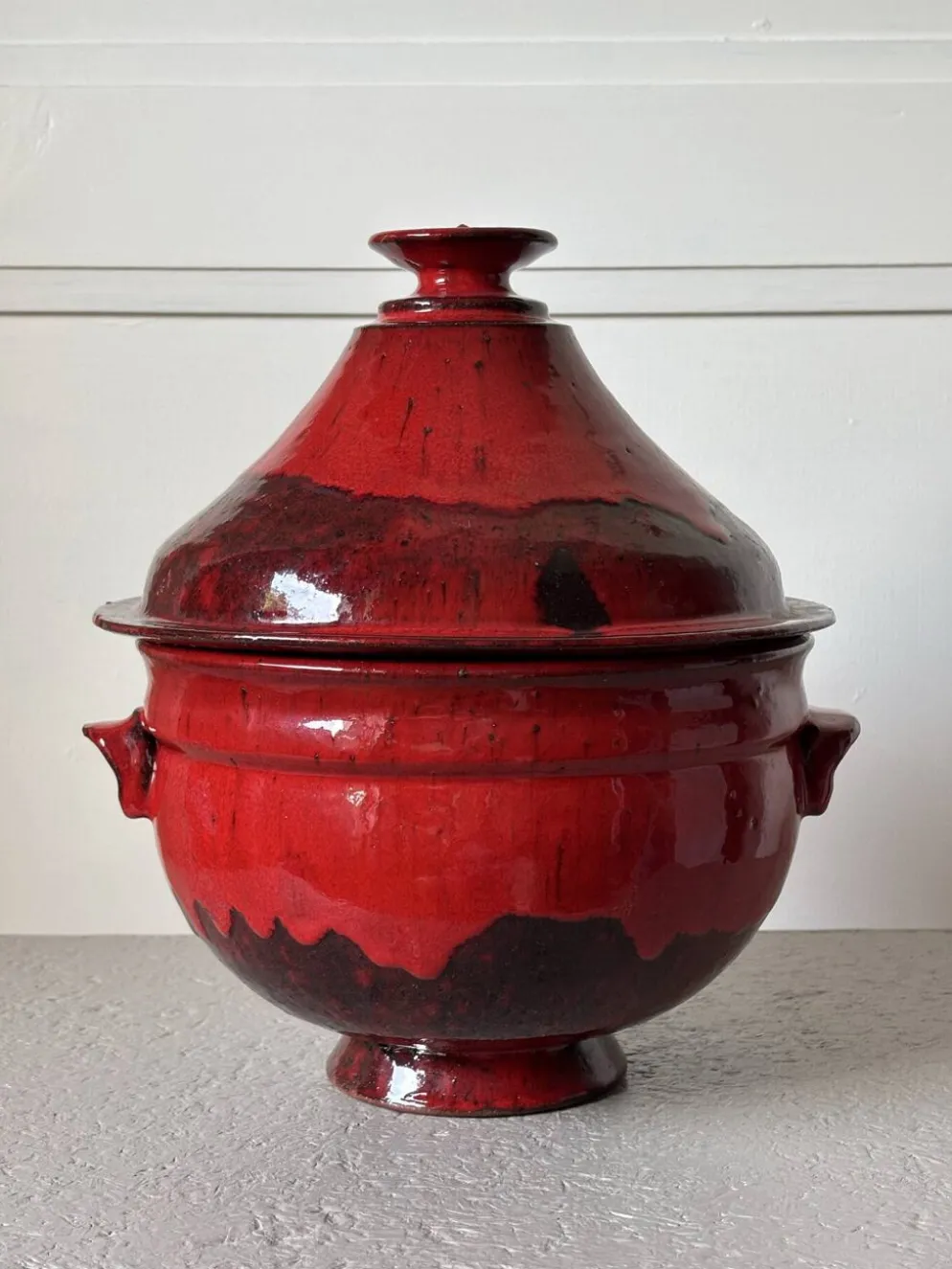Pot couvert émaillé
