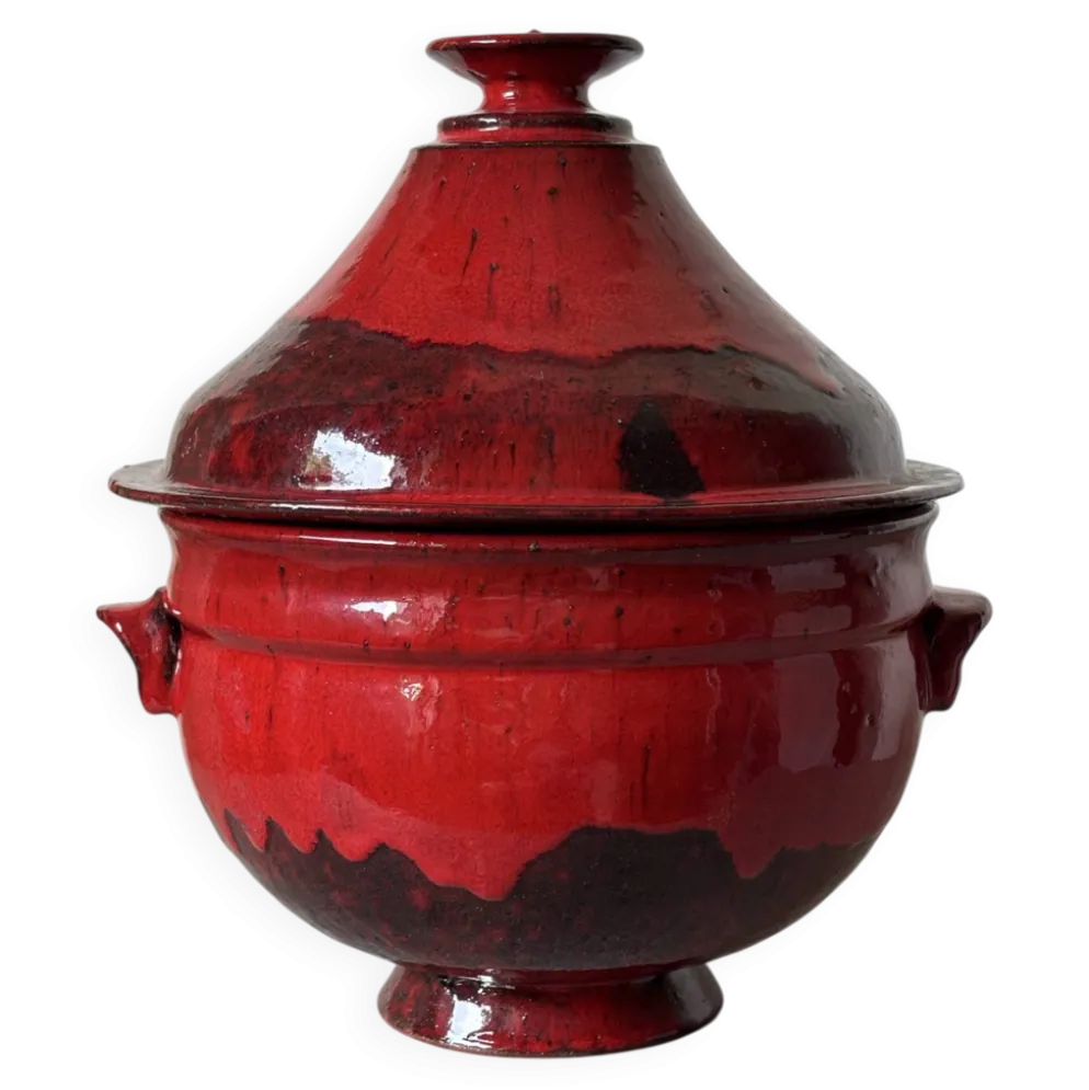 Pot couvert émaillé