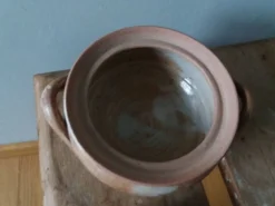 Pot couvert sucrier en grès de Puisaye