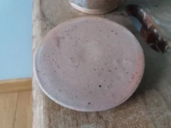Pot couvert sucrier en grès de Puisaye