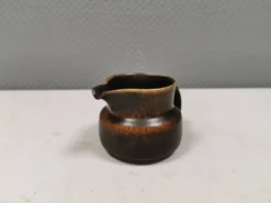 Pot à crème en glaçure fourrure de lièvre, danois et des années 1970-80.