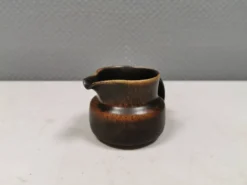 Pot à crème en glaçure fourrure de lièvre, danois et des années 1970-80.
