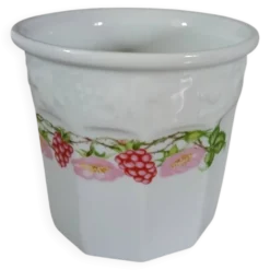 Pot de confiture ancien en porcelaine