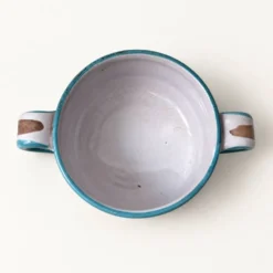 Pot en céramique avec deux poignées par Robert Picault "Table Bin", années 1960.