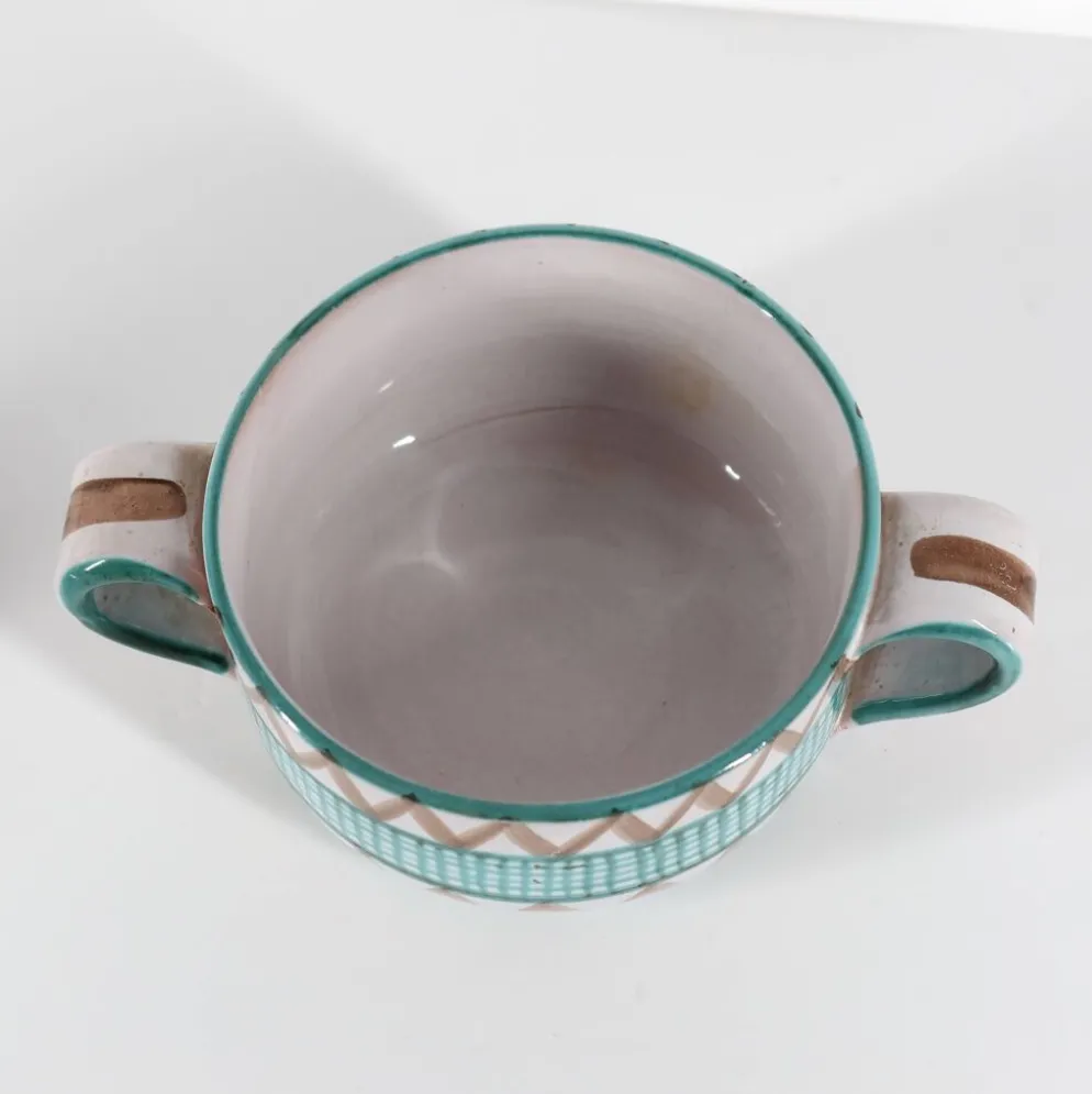Pot en céramique signé RP Robert Picault, Vallauris années 50