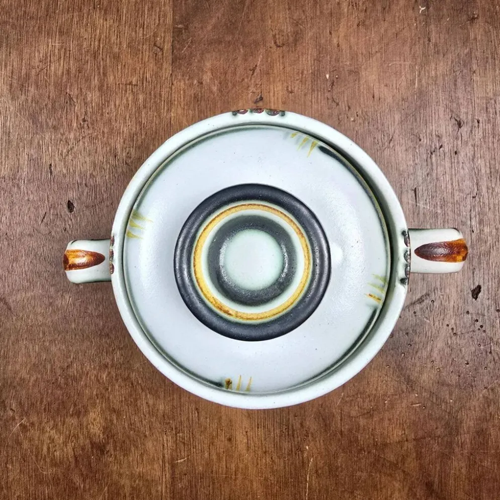 Pot à gros sel Keraluc Quimper PQ1 – Céramique bretonne vintage