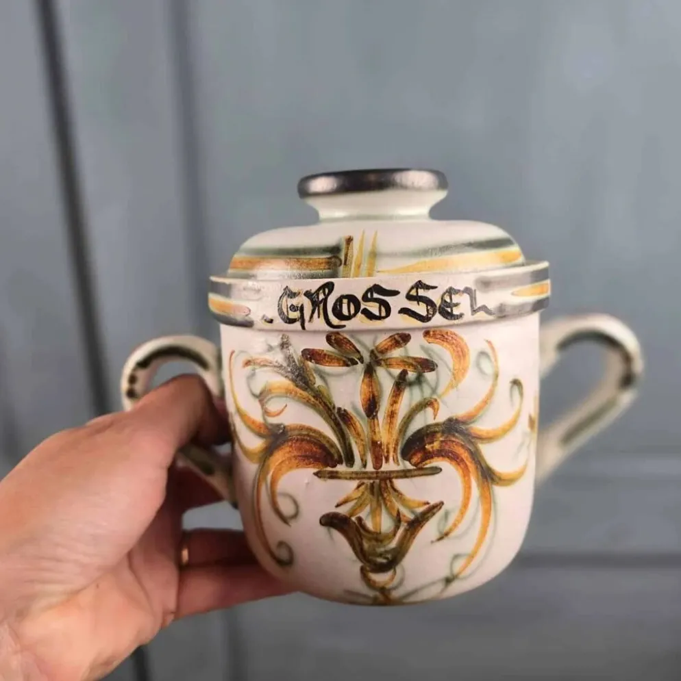 Pot à gros sel Keraluc Quimper PQ1 – Céramique bretonne vintage