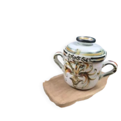 Pot à gros sel Keraluc Quimper PQ1 – Céramique bretonne vintage
