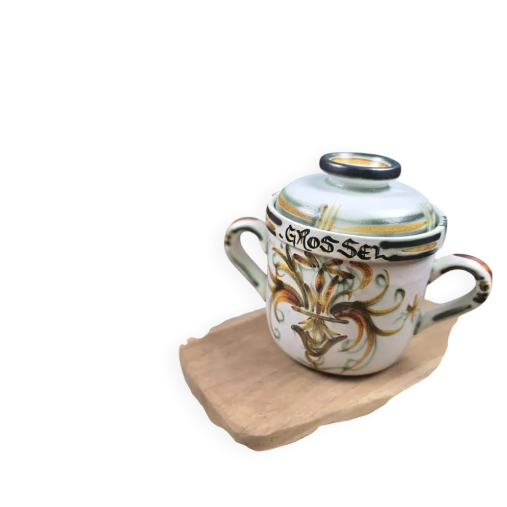 Pot à gros sel Keraluc Quimper PQ1 – Céramique bretonne vintage