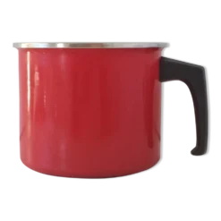 Pot à lait acier émaillé vintage 60/70