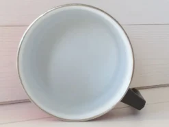 Pot à lait acier émaillé vintage 60/70