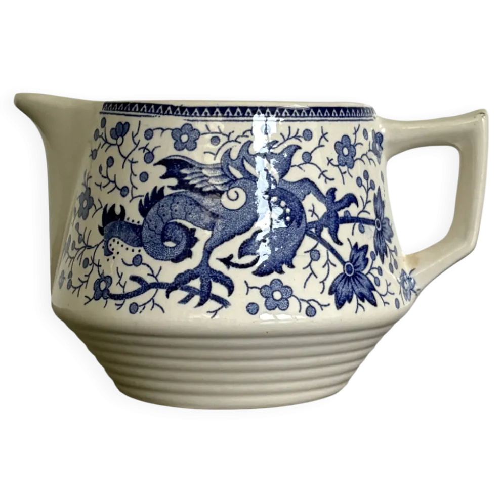 Pot à lait ancien Boch La Louvière modèle Dragon