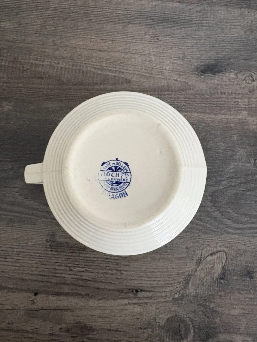 Pot à lait ancien Boch La Louvière modèle Dragon