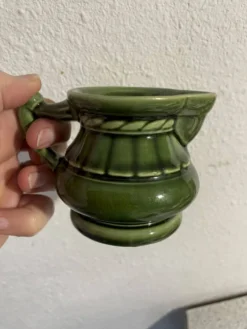 Pot à lait céramique verte