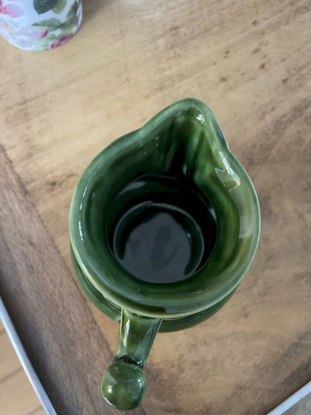 Pot à lait céramique verte