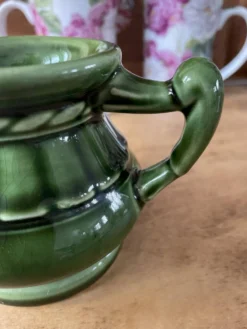 Pot à lait céramique verte