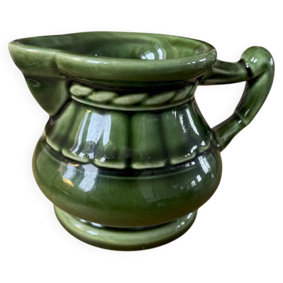 Pot à lait céramique verte