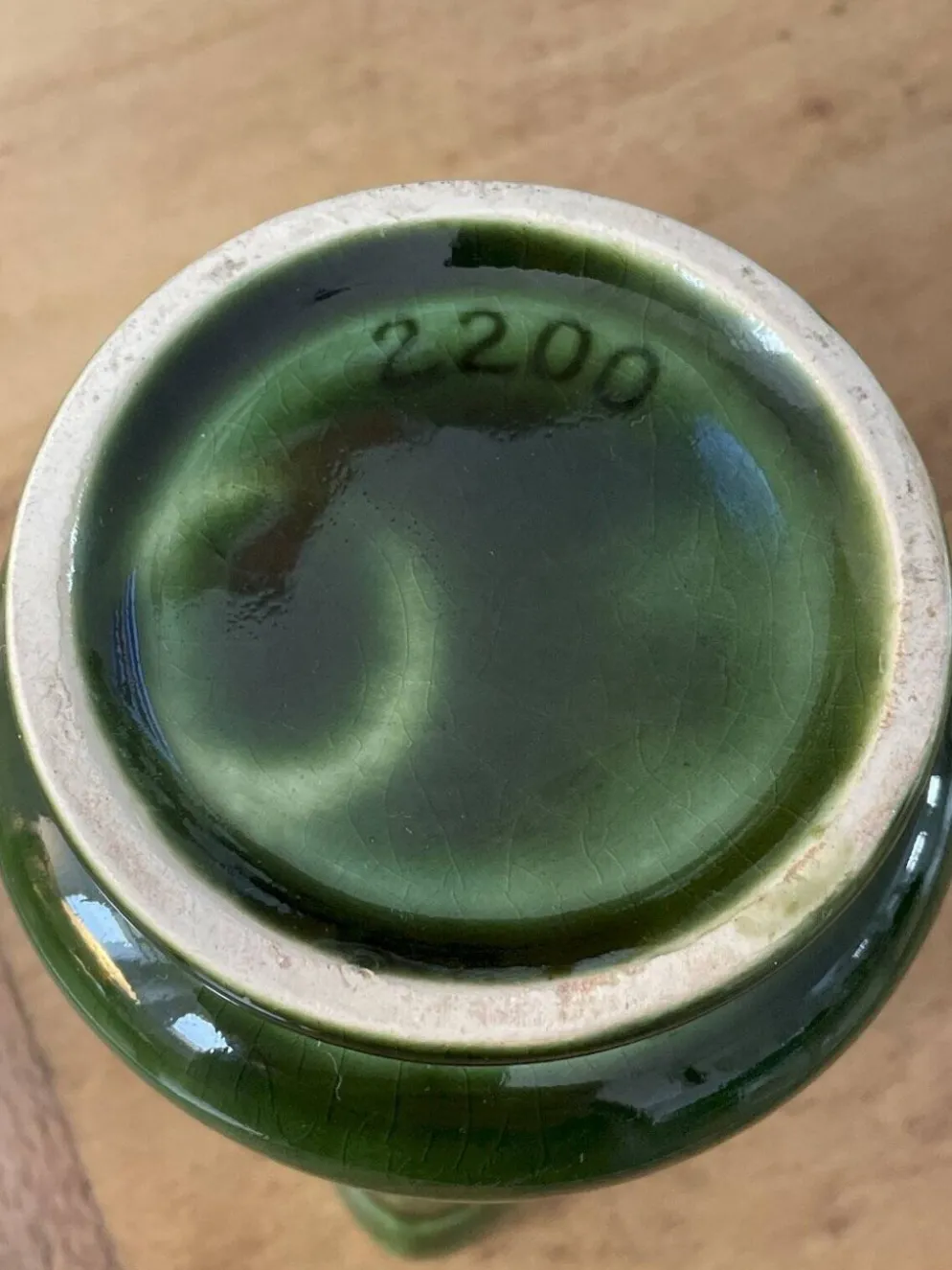 Pot à lait céramique verte