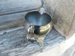 Pot à lait, à creme ancien en métal argenté