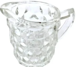 Pot à lait / Crème Verre transparent à pointe de diamant