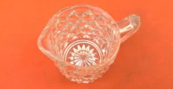 Pot à lait / Crème Verre transparent à pointe de diamant