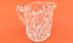 Pot à lait / Crème Verre transparent à pointe de diamant