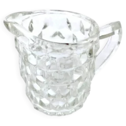 Pot à lait / Crème Verre transparent à pointe de diamant