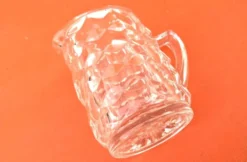 Pot à lait / Crème Verre transparent à pointe de diamant