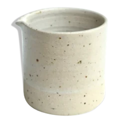 Pot à lait crémier beige en céramique, années 70