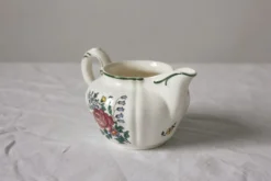 Pot à lait crémier en faïence vintage 
