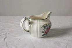 Pot à lait crémier en faïence vintage 