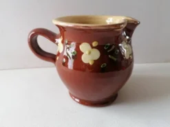 Pot à lait de Savoie terre cuite vernissée