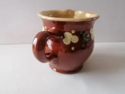 Pot à lait de Savoie terre cuite vernissée