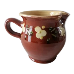 Pot à lait de Savoie terre cuite vernissée