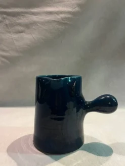 Pot à lait en céramique bleue