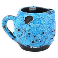 Pot à lait en céramique Emaux des glaciers, Atelier du Cyclope