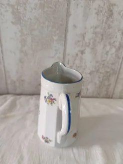 Pot à lait en faïence motifs petites fleurs