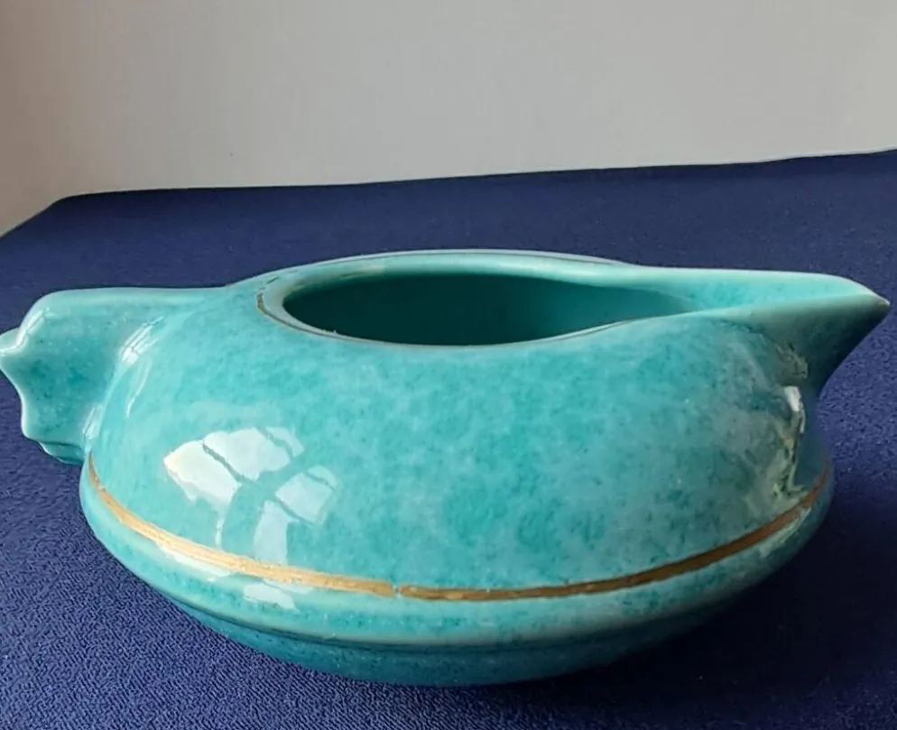 Pot à lait en faïence signé Molin, Charolles, années 70