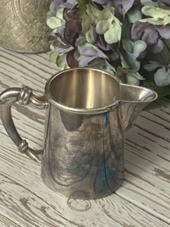 Pot à lait en métal argenté