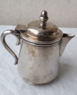 Pot à lait en métal argenté Nakazato