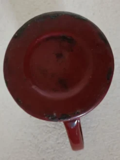 Pot à lait en tôle émaillée