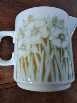 Pot à lait et confiturier Hornsea Fleur. 1970. England