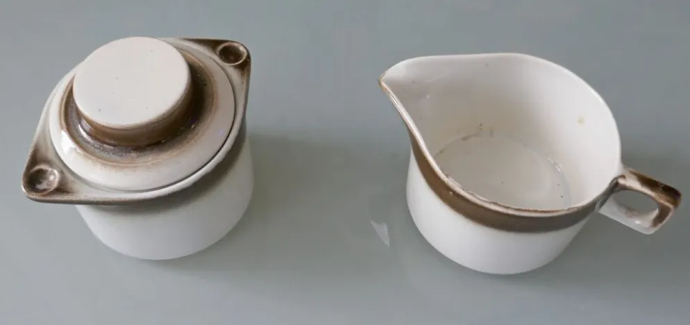 Pot à lait et sucrier