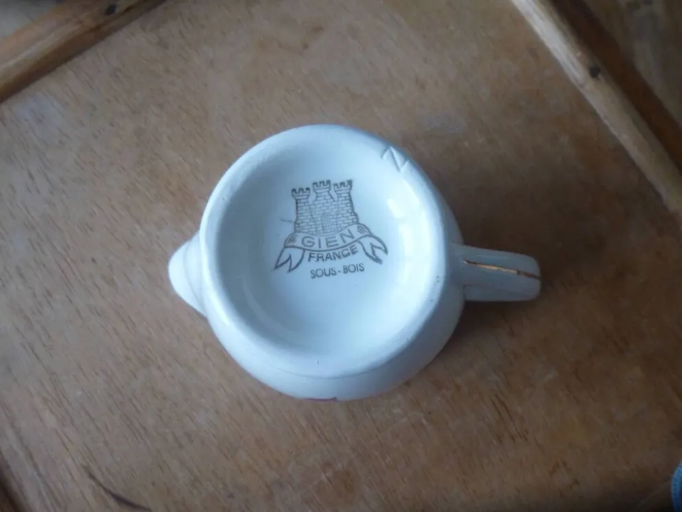 Pot à lait Neuf Faïence de Gien modèle Sous-bois