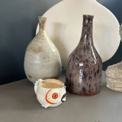 Pot à lait poisson - céramique artisanale