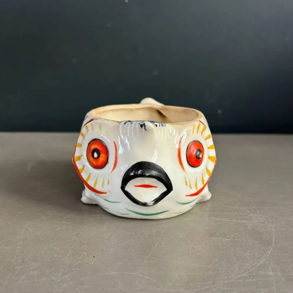 Pot à lait poisson - céramique artisanale